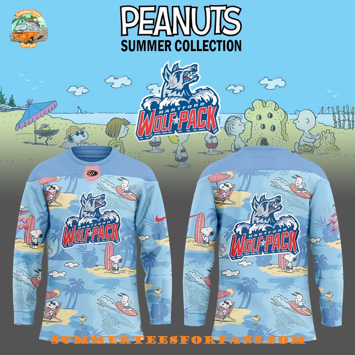 Hartford Wolf Pack Peanuts Summer Collection For Fans 2025 Hockey Jersey Hartford Wolf Pack Peanuts Summer Collection For Fans 2025 Hockey Jersey