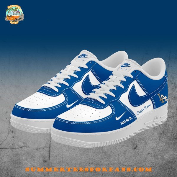 Los Angeles Dodgers MLB Just Do It Custom Name For Fans 2025 Air Force 1 Sneaker