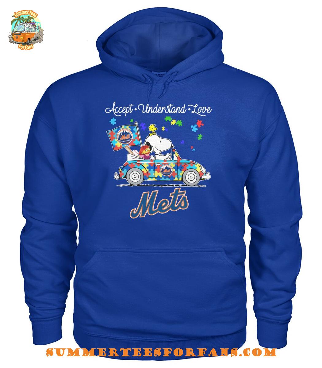 New York Mets Snoopy And Muppets Driving Car Autism Accept Understand Love T-Shirt New York Mets Snoopy And Muppets Driving Car Autism Accept Understand Love T-Shirt