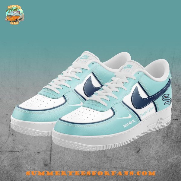Seattle Kraken Just Do It Custom Name For Fans 2025 Air Force 1 Sneaker