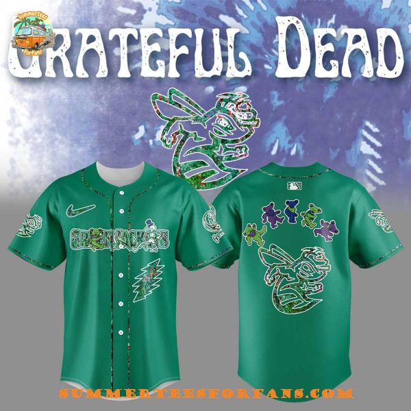 Augusta GreenJackets Grateful Dead 60th Anniversary Baseball Jersey