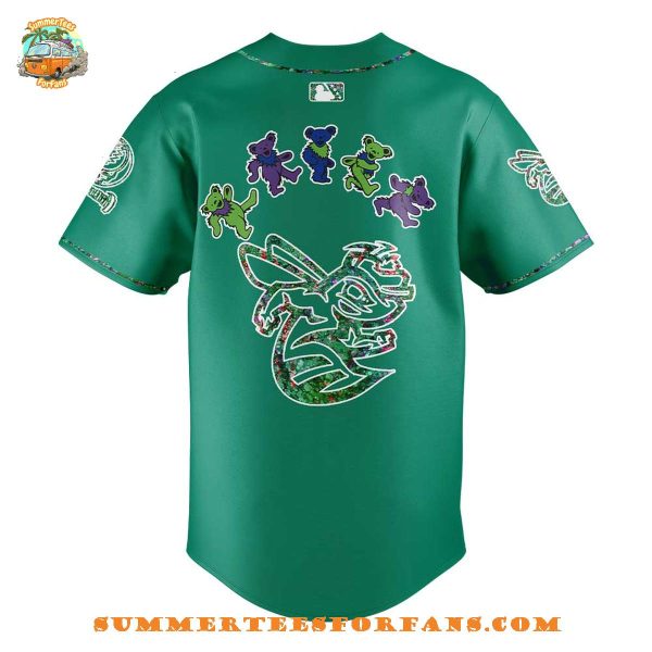 Augusta GreenJackets Grateful Dead 60th Anniversary Baseball Jersey