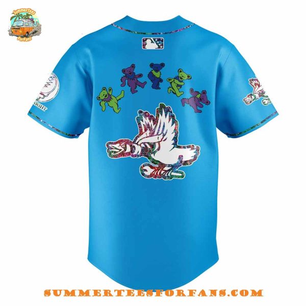 Beloit Sky Carp Grateful Dead Night Green 2025 Baseball Jersey
