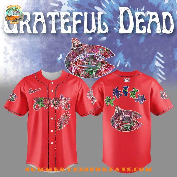 Carolina Mudcats Grateful Dead 60th Anniversary Baseball Jersey