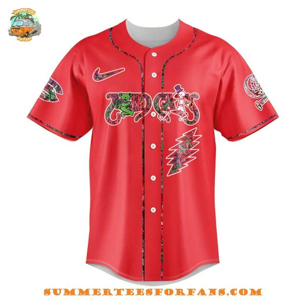 Carolina Mudcats Grateful Dead 60th Anniversary Baseball Jersey
