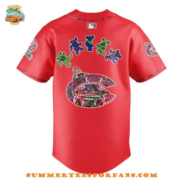 Carolina Mudcats Grateful Dead 60th Anniversary Baseball Jersey