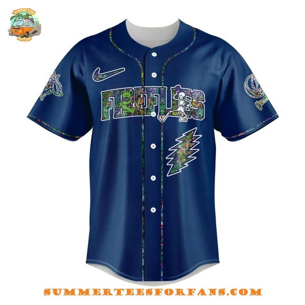 Columbia Fireflies Grateful Dead 60th Anniversary Baseball Jersey