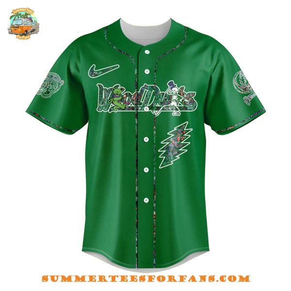 Down East Wood Ducks Grateful Dead 60th Anniversary Baseball Jersey