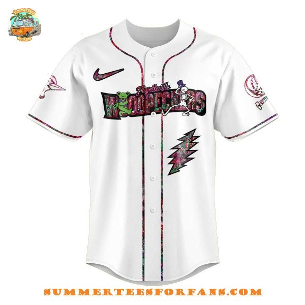 Fayetteville Woodpeckers Grateful Dead 60th Anniversary Baseball Jersey