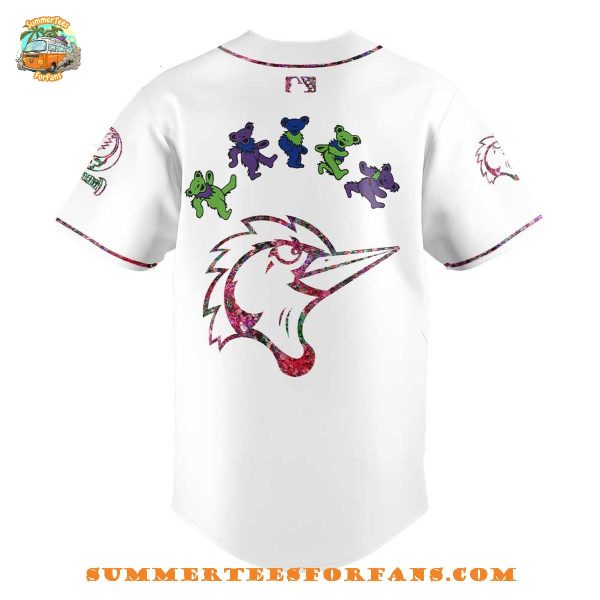 Fayetteville Woodpeckers Grateful Dead 60th Anniversary Baseball Jersey