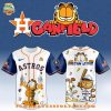 Houston Astros MLB Garfield Cat 2025 Baseball Jersey