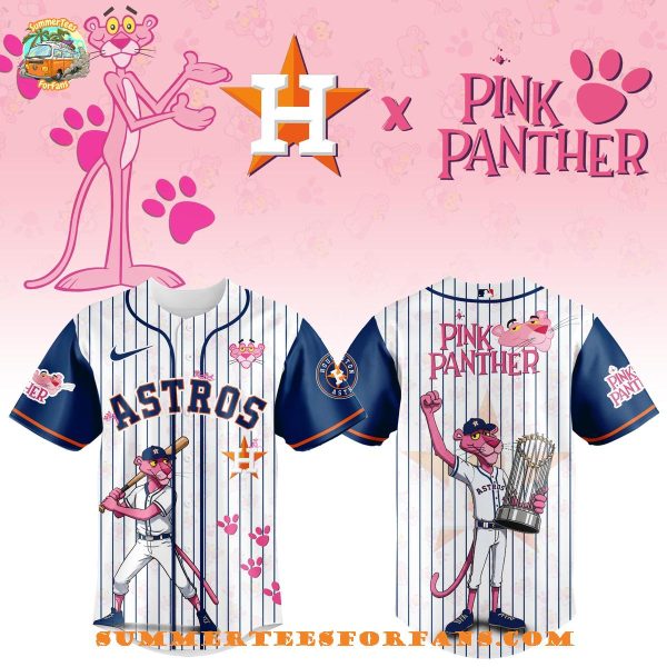 Houston Astros x The Pink Panther Exclusive Design 2025 Baseball Jersey