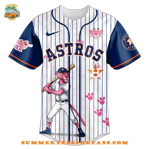 Houston Astros x The Pink Panther Exclusive Design 2025 Baseball Jersey