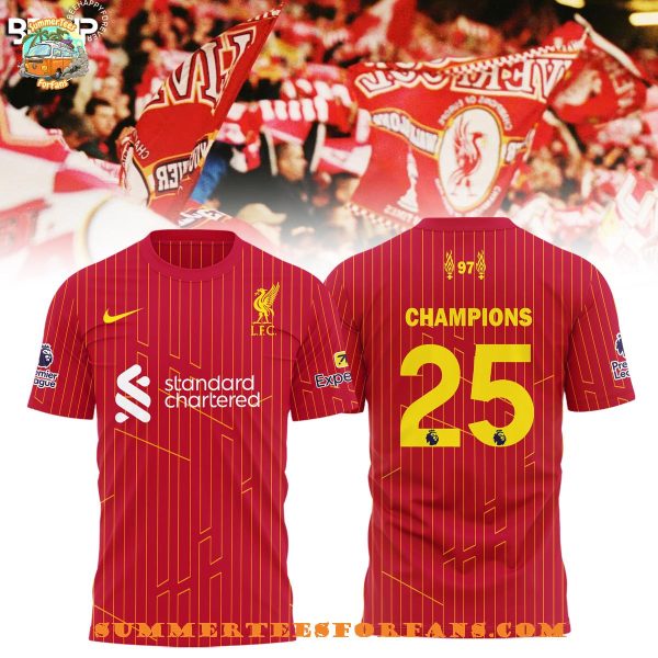 Liverpool Premier League Champions 2025 Hoodie