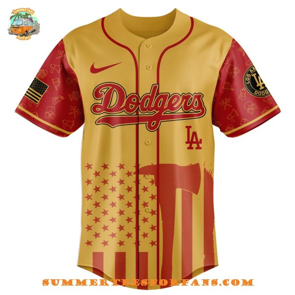 Los Angeles Dodgers MLB x Firefighter Appreciation Night 2025 Baseball Jersey