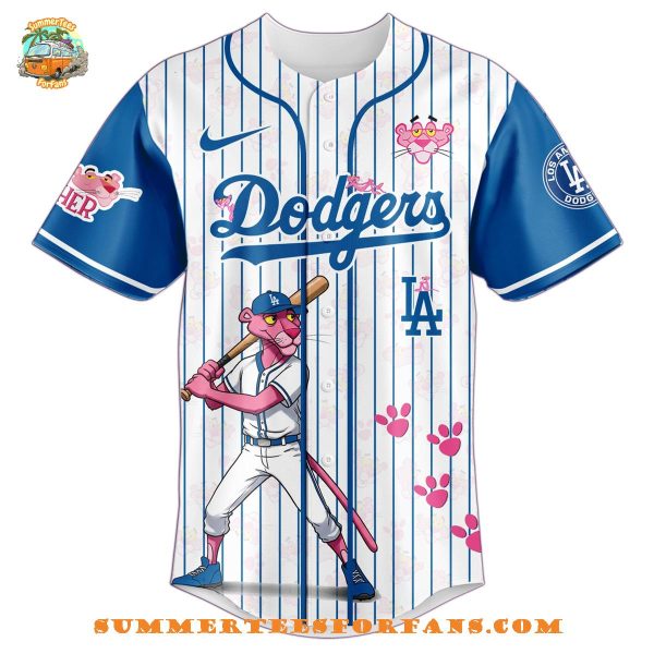 Los Angeles Dodgers x The Pink Panther Exclusive Design 2025 Baseball Jersey