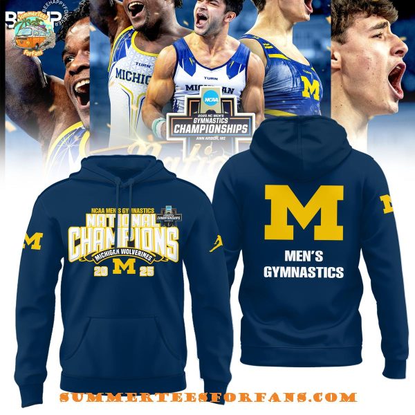Michigan Wolverines NCAA Men’s Gymnastics National Champions 2025 Hoodie