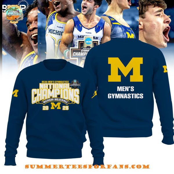 Michigan Wolverines NCAA Men’s Gymnastics National Champions 2025 Hoodie
