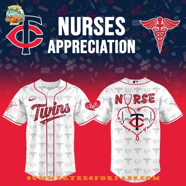 Minnesota Twins Nurses Appreciation Night 2025 Special New Baseball Jersey