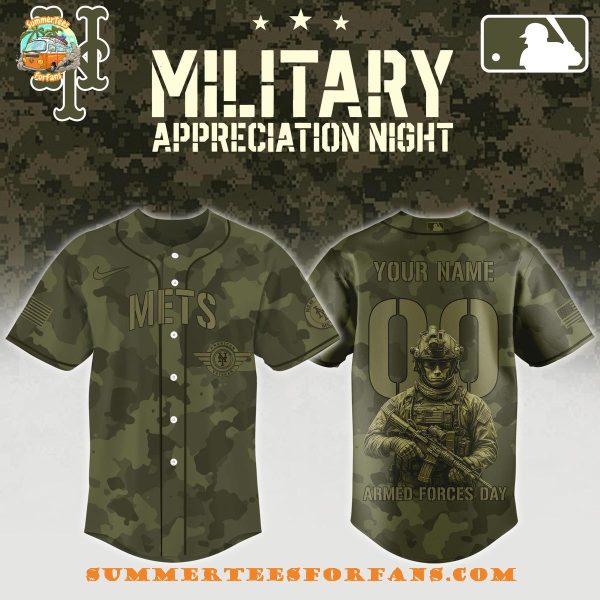 New York Mets MLB Armed Forces Day Night 2025 Baseball Jersey
