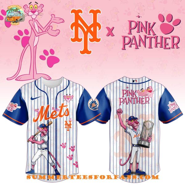 New York Mets x The Pink Panther Exclusive Design 2025 Baseball Jersey