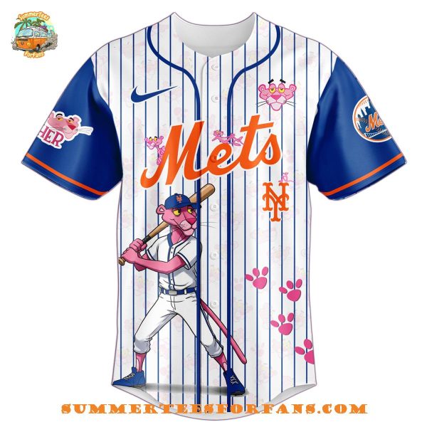New York Mets x The Pink Panther Exclusive Design 2025 Baseball Jersey