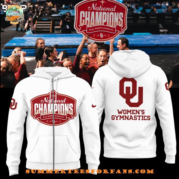 Oklahoma Sooners NCAA Women’s Gymnastics National Champions 2025  Hoodie