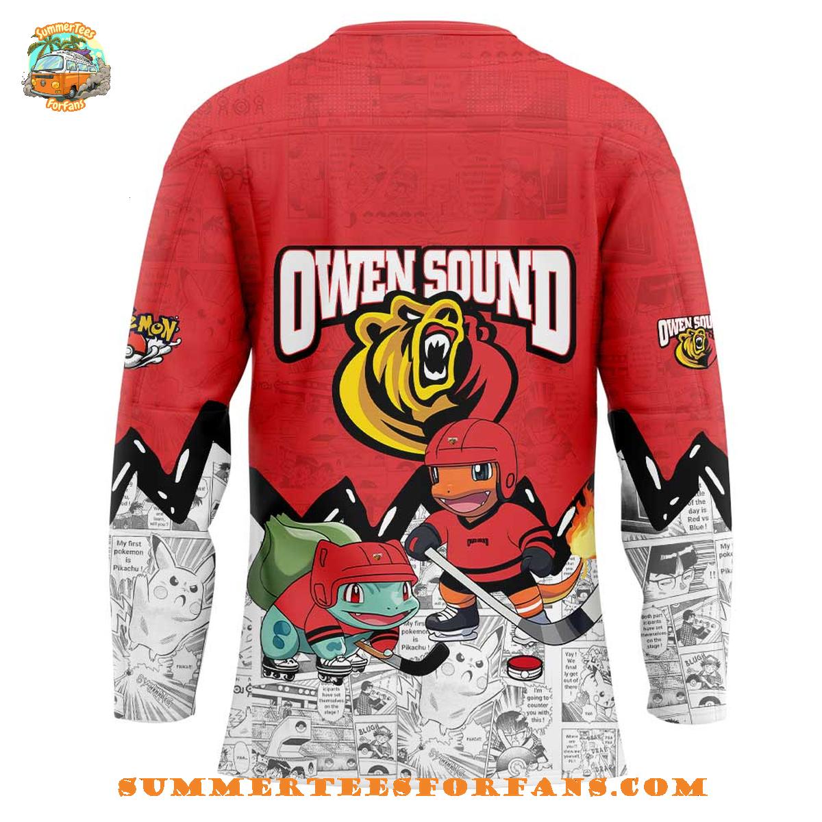Owen Sound Attack x Pokemon For Fans 2025 Special New Hockey Jersey Owen Sound Attack x Pokemon For Fans 2025 Special New Hockey Jersey