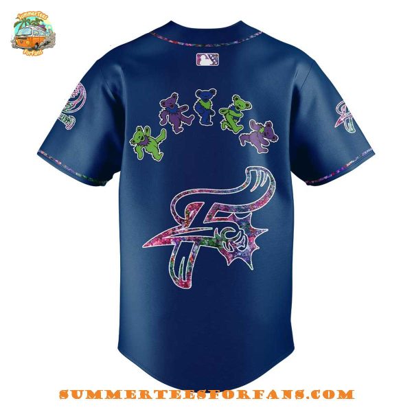 Reading Fightin Phils Grateful Dead Night Blue 2025 Baseball Jersey