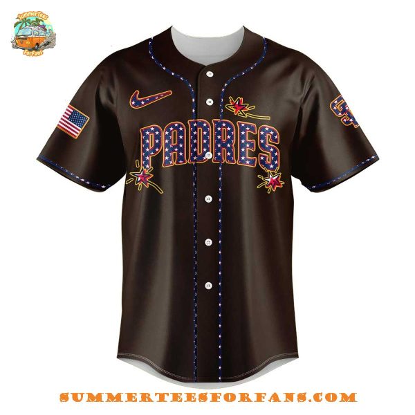 San Diego Padres Happy Independence Day 2025 Baseball Jersey