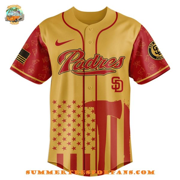 San Diego Padres MLB x Firefighter Appreciation Night 2025 Baseball Jersey