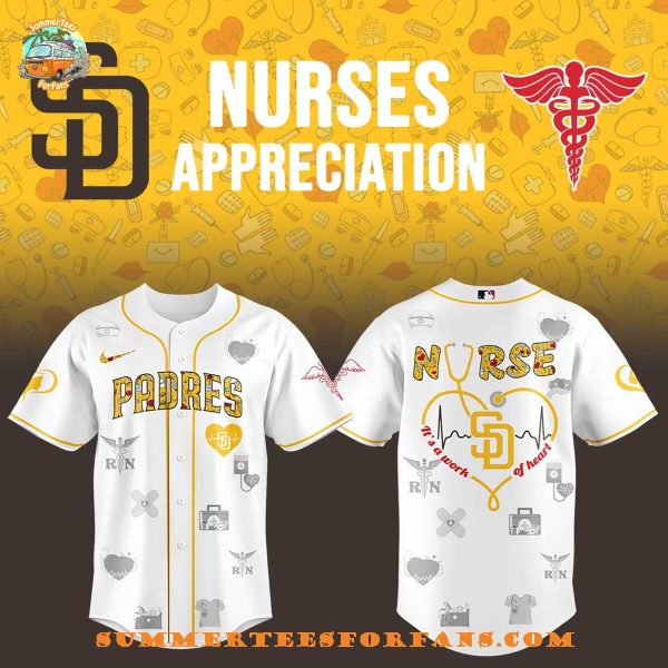San Diego Padres Nurses Appreciation Night 2025 Special New Baseball Jersey