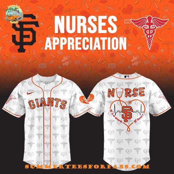 San Francisco Giants Nurses Appreciation Night 2025 Special New Baseball Jersey