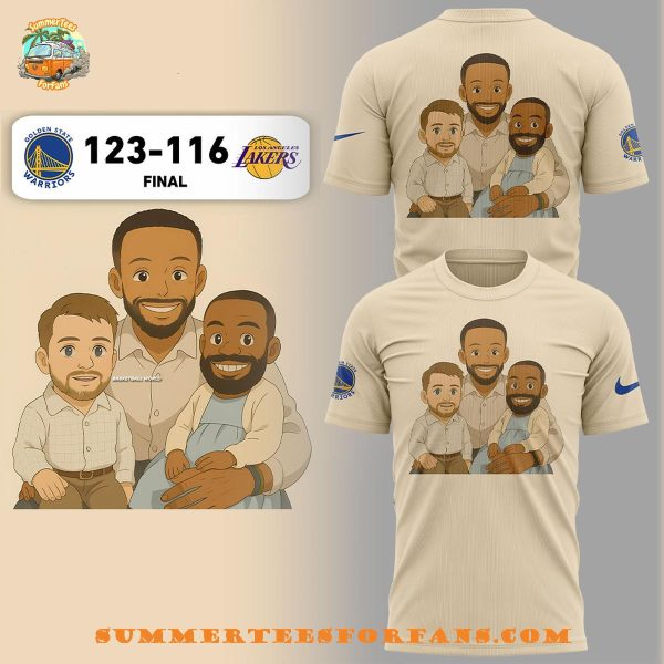 Steph Curry Proud Father Of The Golden State Warriors And Los Angeles Lakers 123-116 Final Hoodie Longpants Cap