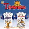 Texas Rangers MLB Garfield Cat 2025 Baseball Jersey