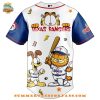 Texas Rangers MLB Garfield Cat 2025 Baseball Jersey