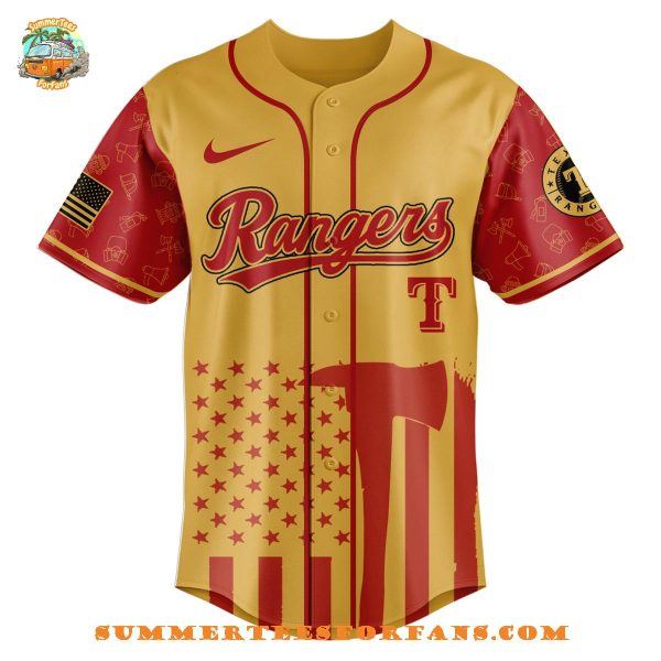 Texas Rangers MLB x Firefighter Appreciation Night 2025 Baseball Jersey
