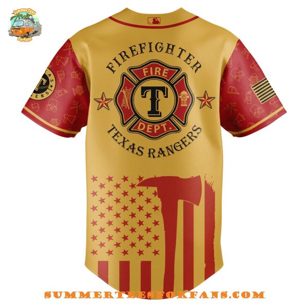 Texas Rangers MLB x Firefighter Appreciation Night 2025 Baseball Jersey