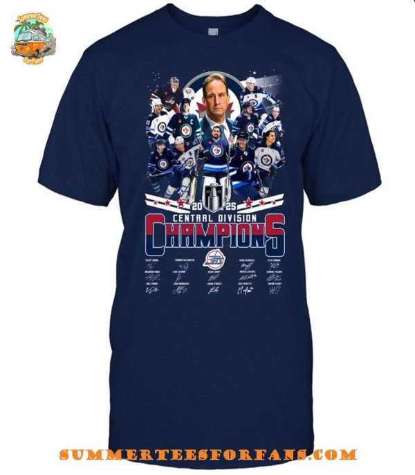 Winnipeg Jets 2025 Central Division Champions T-Shirt