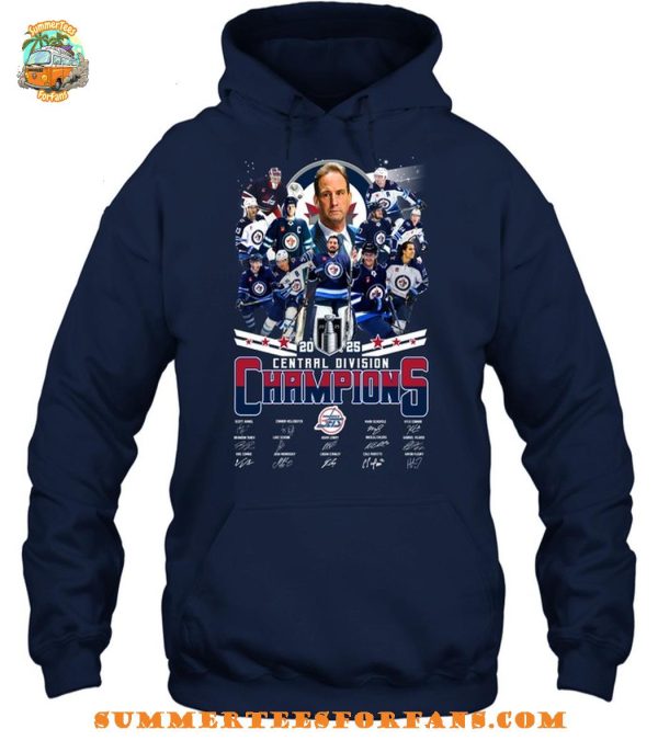 Winnipeg Jets 2025 Central Division Champions T-Shirt