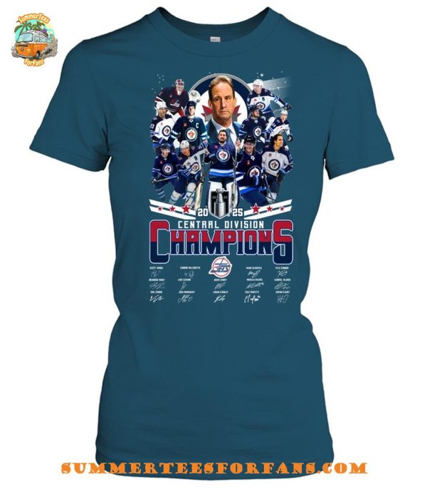 Winnipeg Jets 2025 Central Division Champions T-Shirt