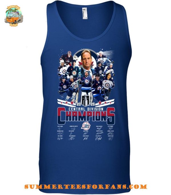 Winnipeg Jets 2025 Central Division Champions T-Shirt