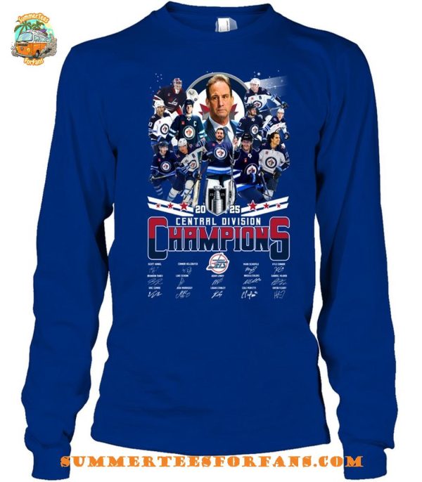 Winnipeg Jets 2025 Central Division Champions T-Shirt